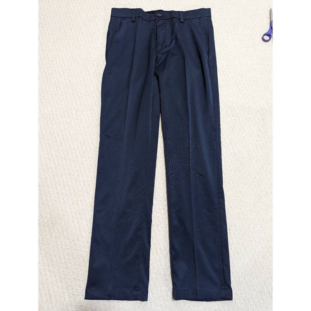 Amazon Essentials Men's Navy Blue Mid-Rise Straight-Leg Pant Size 34/34
